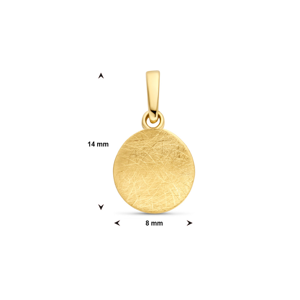 Anhänger Kratzer 14K Gelbgold