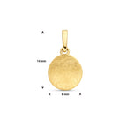 Anhänger Kratzer 14K Gelbgold