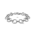 Armband 17 mm 20 cm rhodiniertes Silber