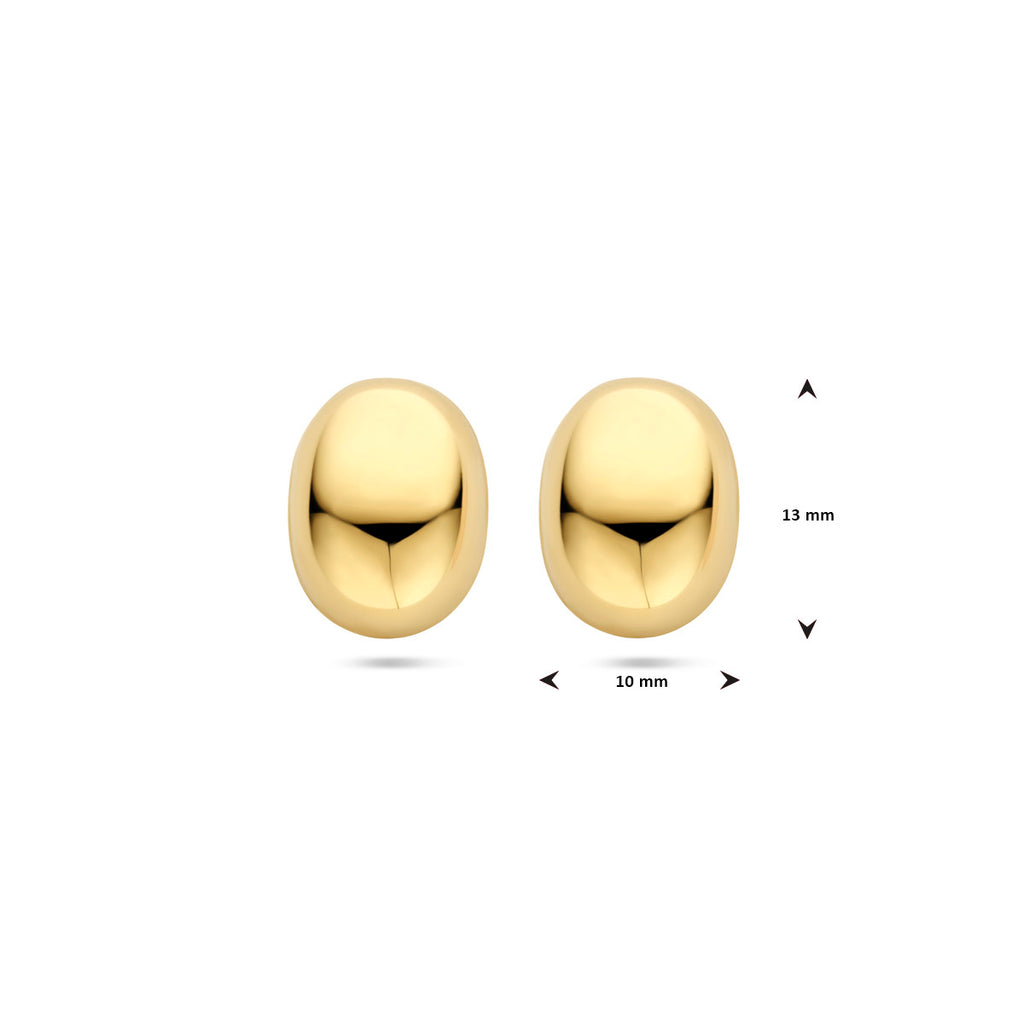 Ohrstecker 13 mm 14K Gelbgold
