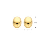 Ohrstecker 13 mm 14K Gelbgold
