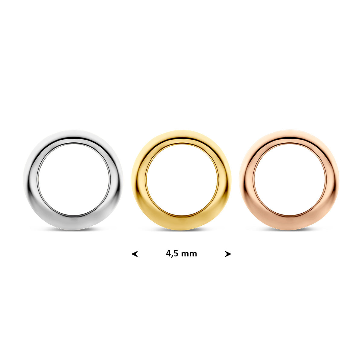 Tricolor-Anhängerringe 14K Tricolor-Gold