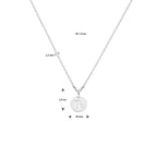 Halskette Sternzeichen 41 + 4 cm Silber rhodiniert
