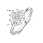 Ring Zirkonia Silber rhodiniert