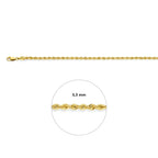 koord 3,3 mm 14K geelgoud