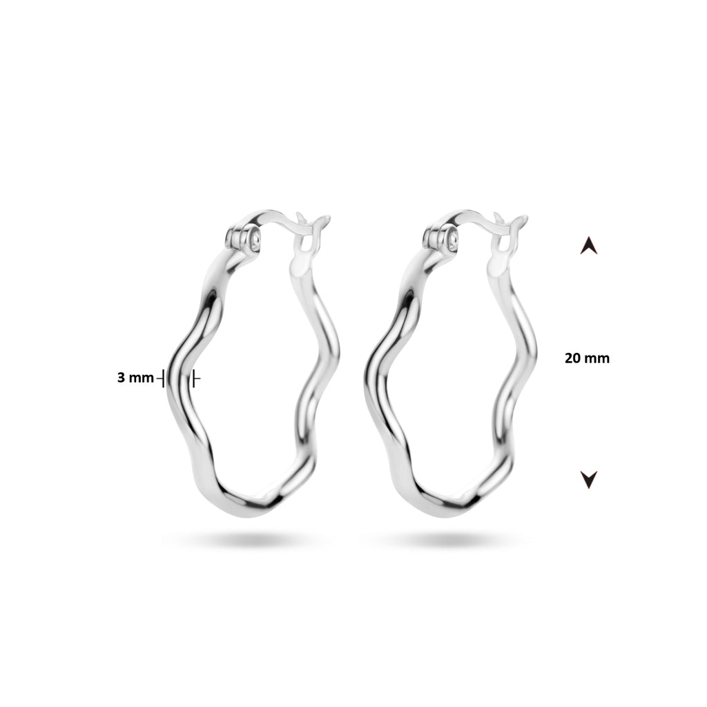 Ohrringe Silber rhodiniert