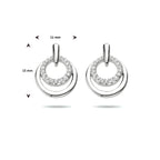 Ohrstecker Zirkonia Silber rhodiniert