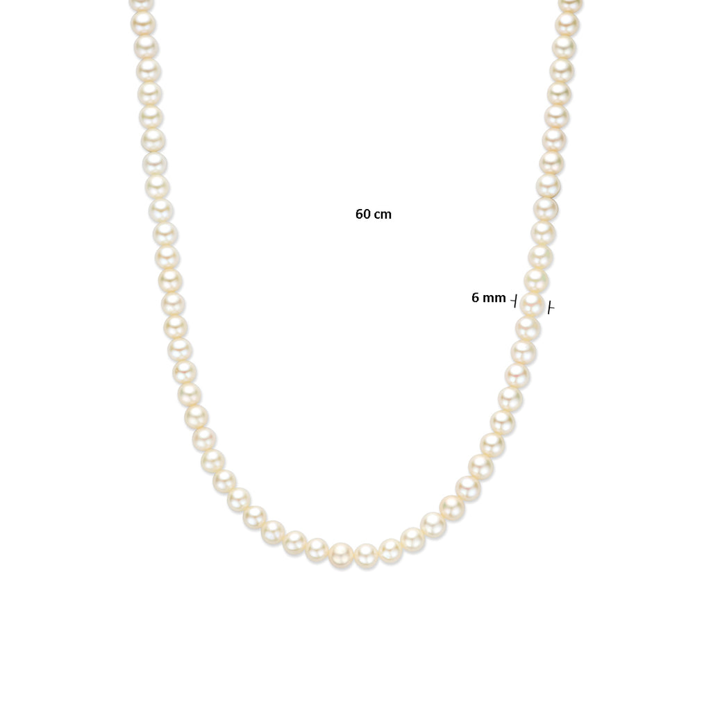 collier parel 6,0 mm 14K geelgoud