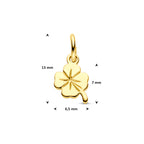 hanger klaver 14K geelgoud