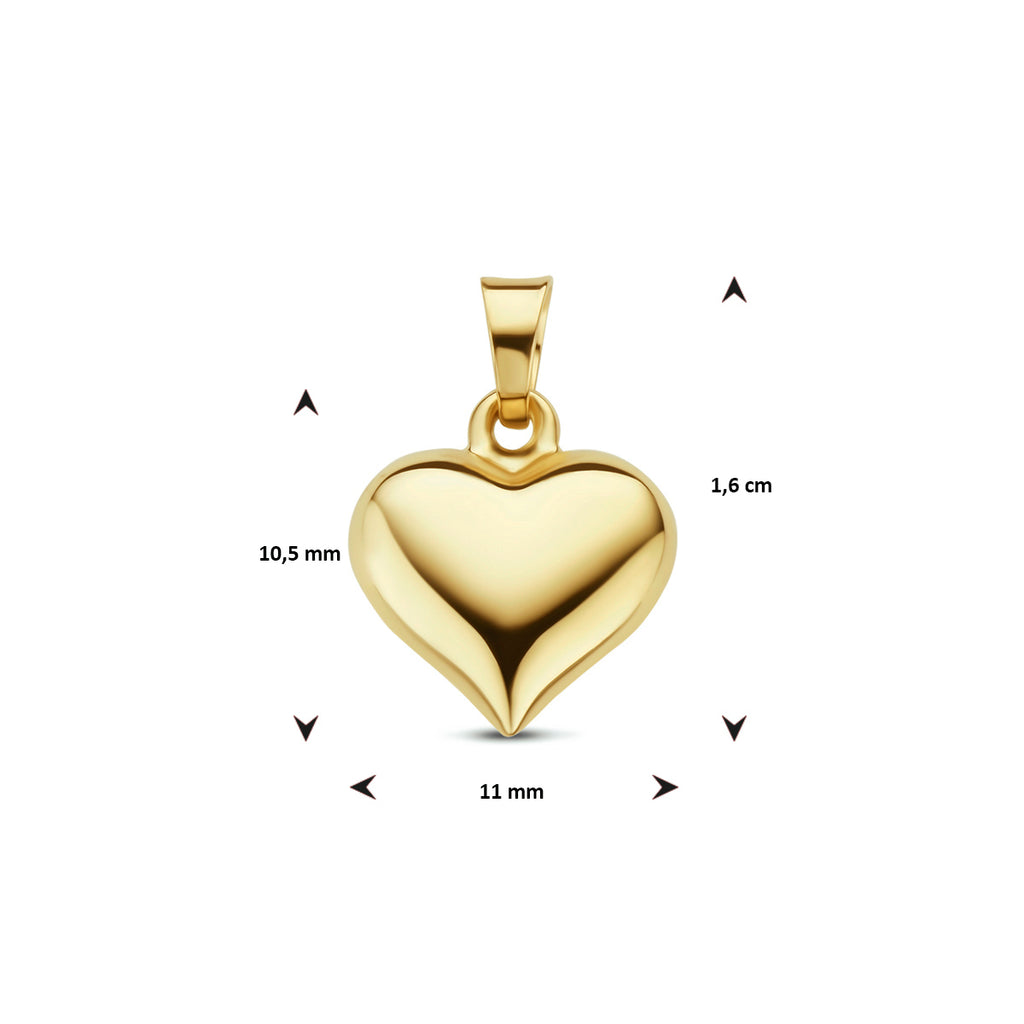 hanger hartje 14K geelgoud