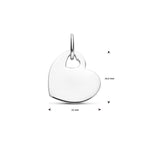 graveerhanger hartje 14,5 mm zilver gerhodineerd