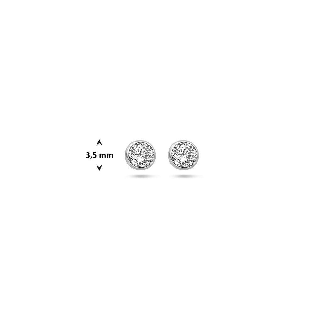 Ohrstecker Zirkonia 14K Weißgold