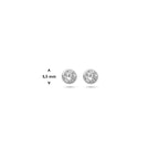 Ohrstecker Zirkonia 14K Weißgold