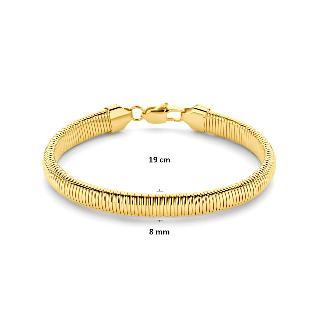 Armband Ionenplattierung 8 mm 19 cm Edelstahl