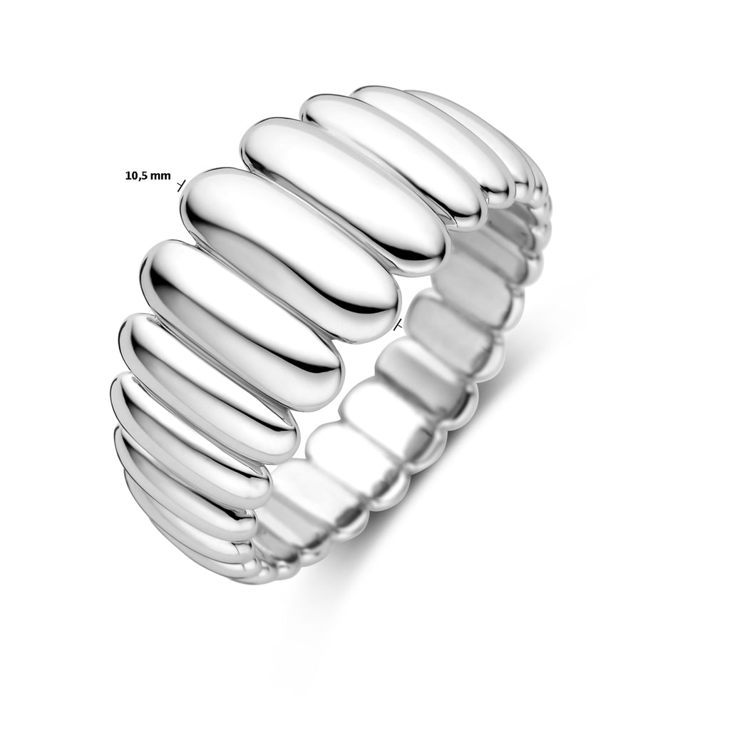 ring balloon zilver gerhodineerd
