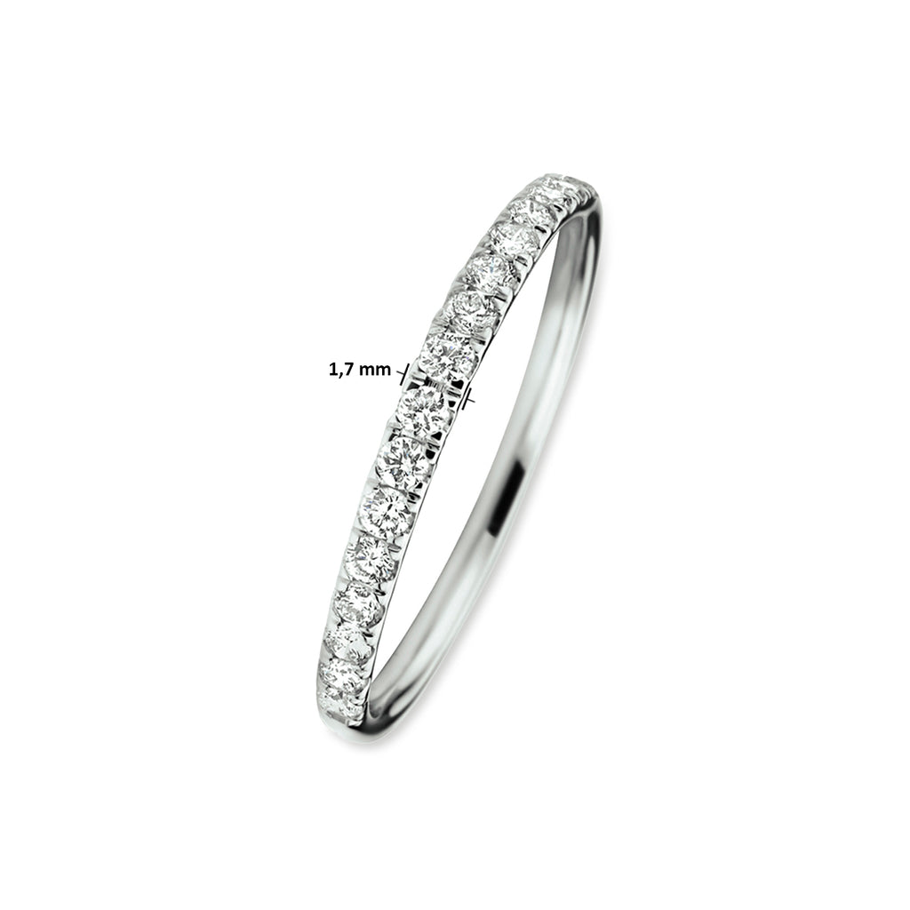 Verlängerungsring Lab-grown Diamant 0,255 ct H SI 14 K Weißgold mit Palladium