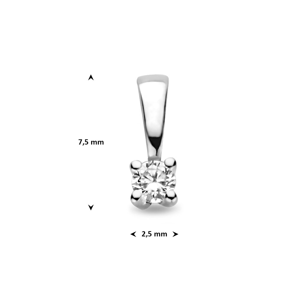 hanger diamant h si 14K witgoud