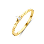 Ring Zirkonia 14K Gelbgold