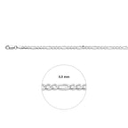 Figaro 3,3 mm silberweiß