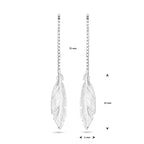 doortrekoorbellen veer 75 mm zilver gerhodineerd