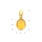 Anhänger Citrin 14K Gelbgold