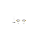 Ohrstecker Labor-Diamant 0,25ct (2x 0,125ct) F VS 4 mm 14K Gelbgold