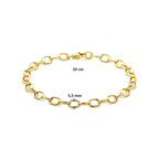 armband anker 5,5 mm 19 cm 14K geelgoud