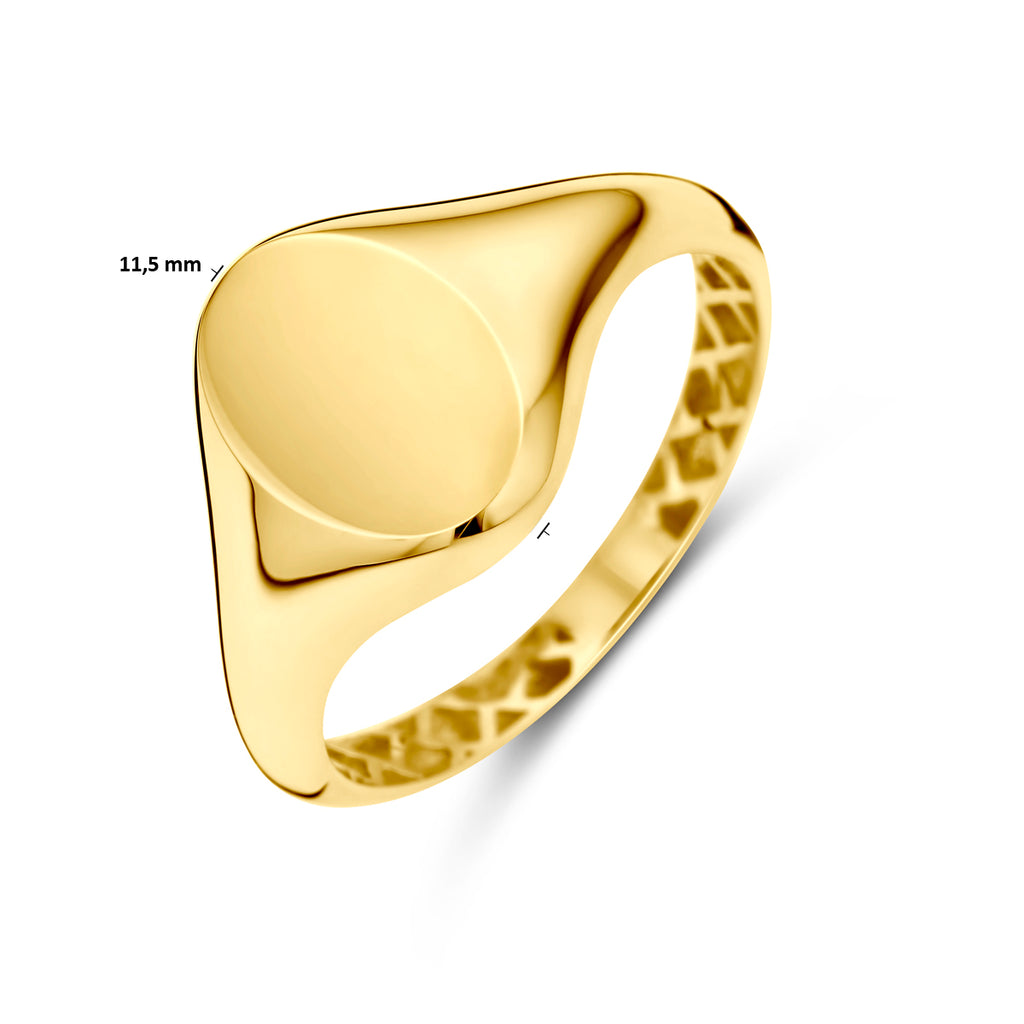 Gravurring 14K Gelbgold