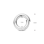 connector 12,2 mm zilver gerhodineerd