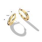 Ohrringe 14 mm 14K Gelbgold