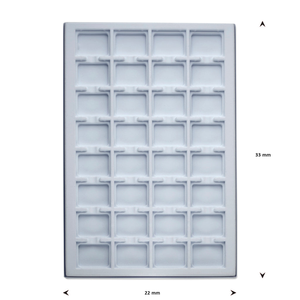 opmaaktray carrousel 330 x 220 mm wit pos materialen