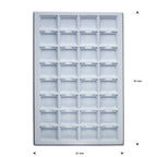 opmaaktray carrousel 330 x 220 mm wit pos materialen