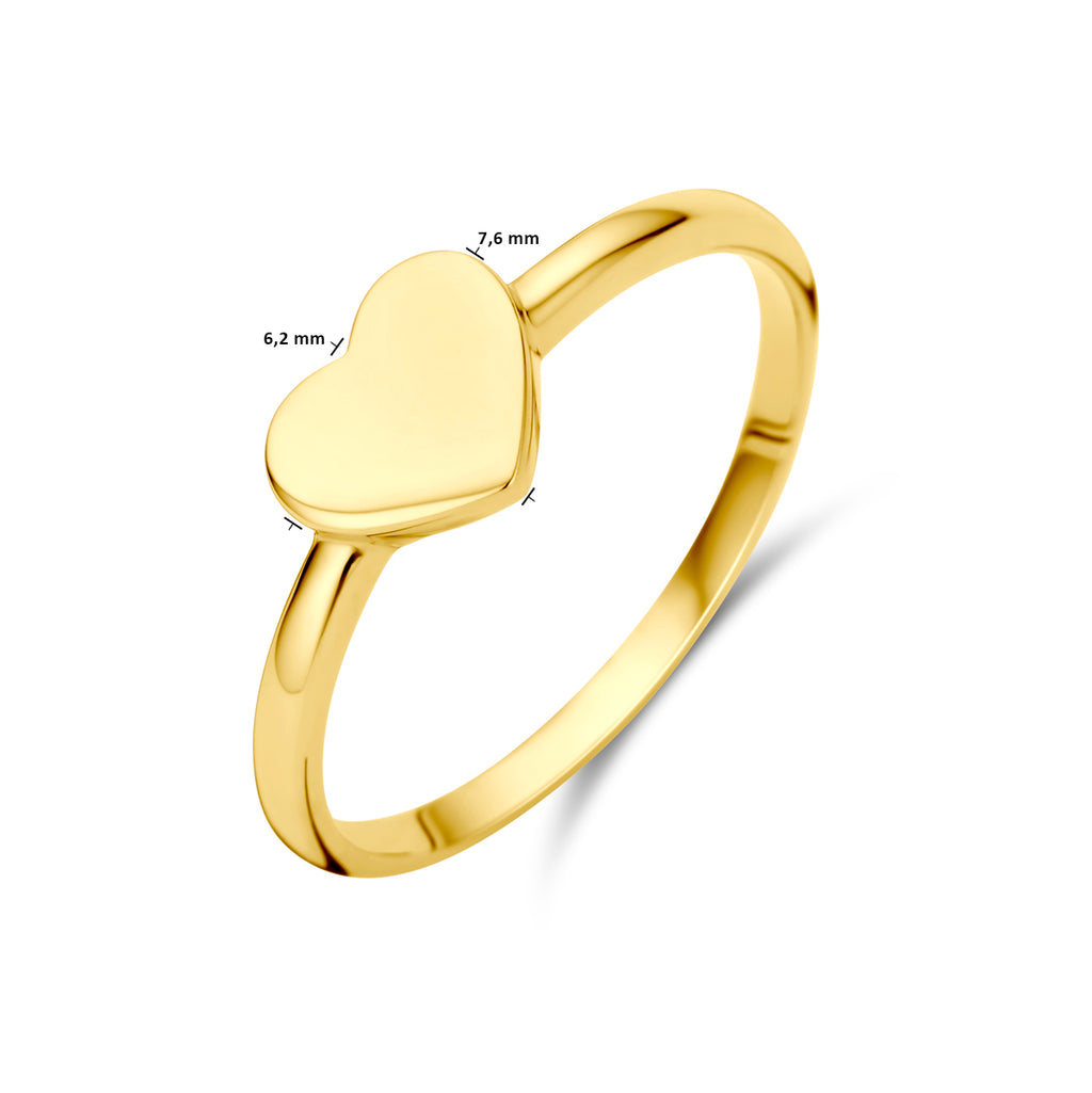 Ring Herz 14K Gelbgold
