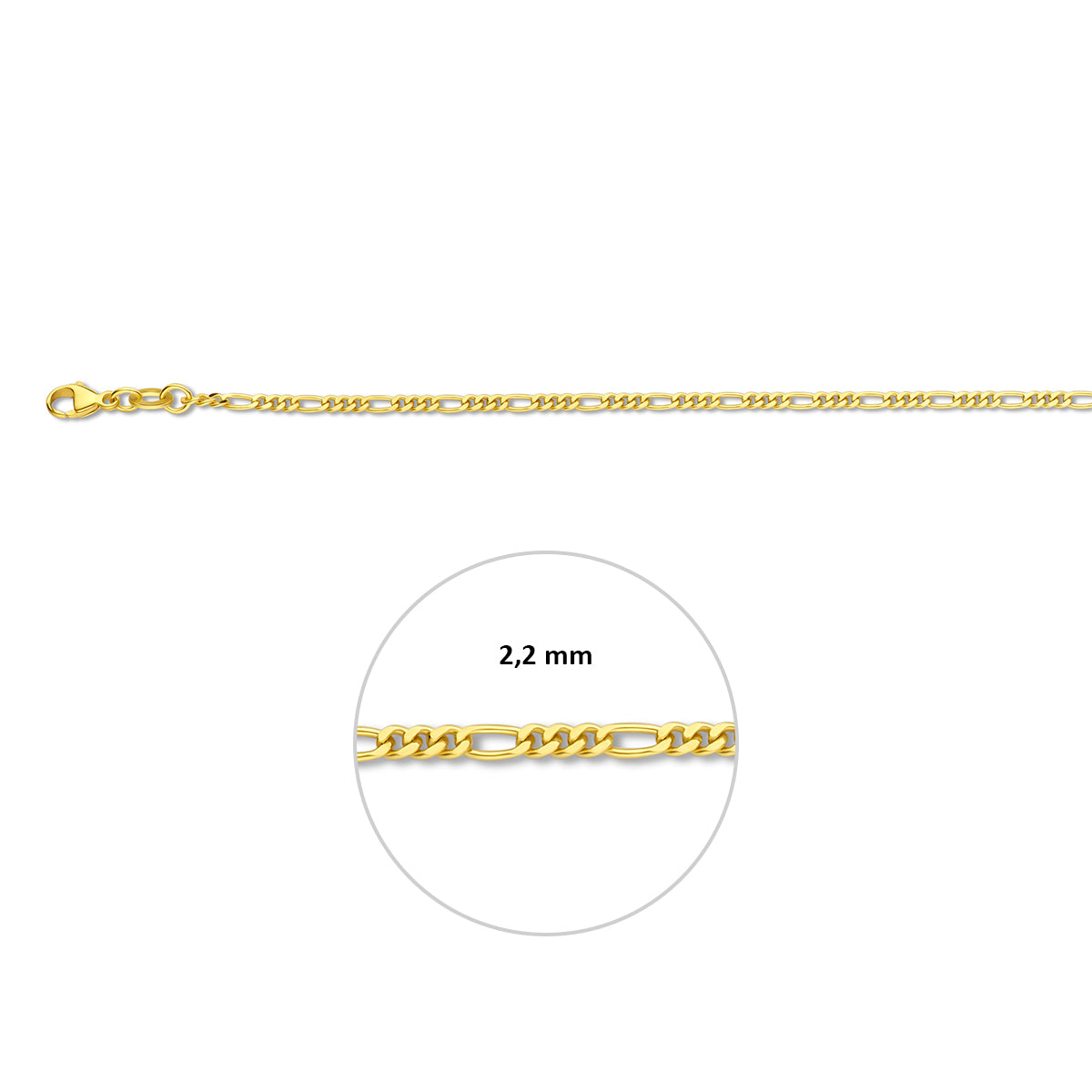 Figaro 2,2 mm verdoppelt 10/000 (gelb)