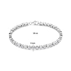 tennisarmband hartjes zirkonia 4 mm 18 cm zilver gerhodineerd