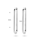 klapoorringen paperclip edelstaal