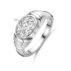 Ring Zirkonia Silber rhodiniert