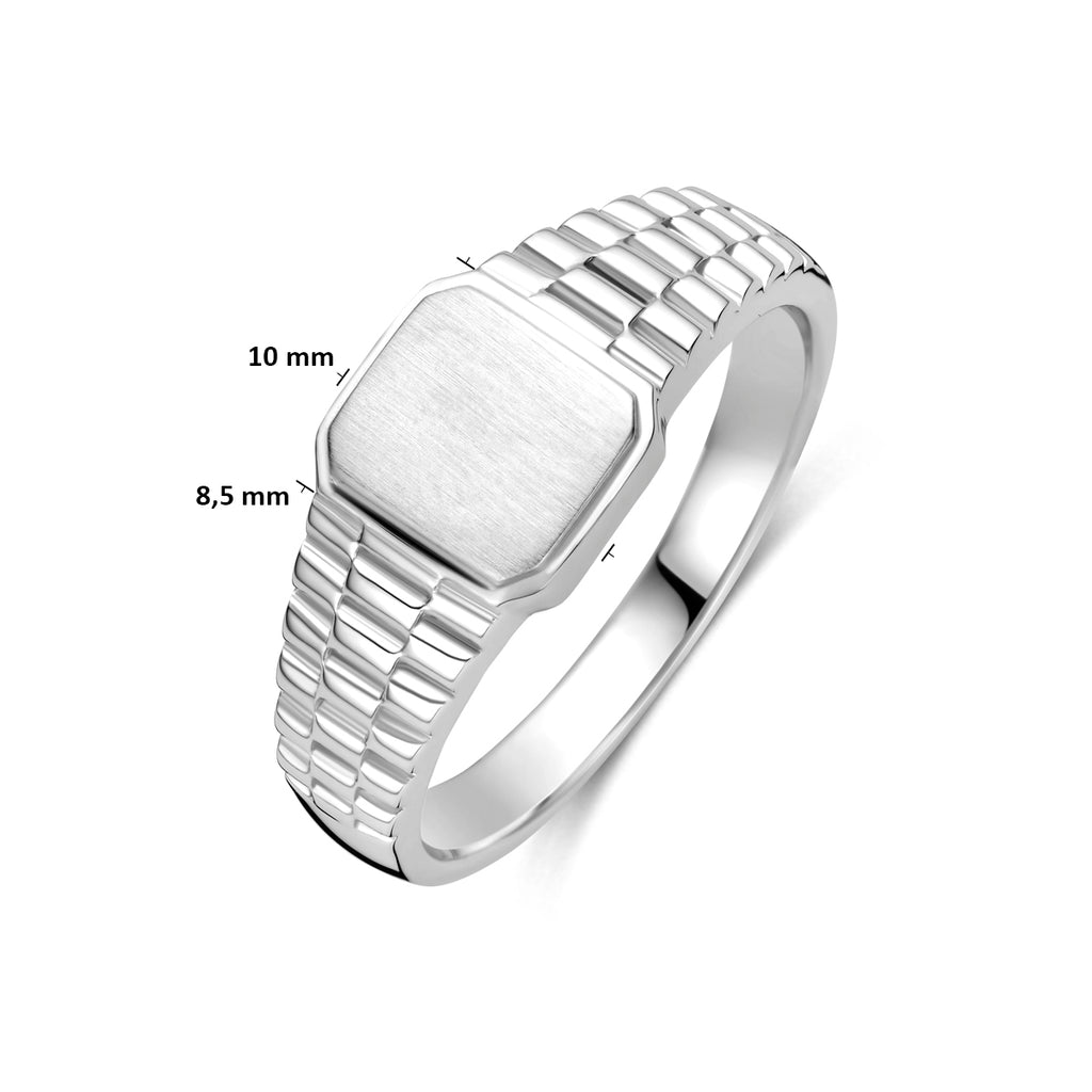 ring zilver gerhodineerd