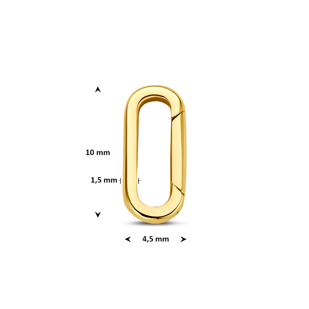 connector 10 mm 14K geelgoud