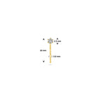 Ohrstecker Diamant 0,05 ct h si pro Stück 14 K Gelbgold