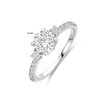Ring Zirkonia Silber rhodiniert