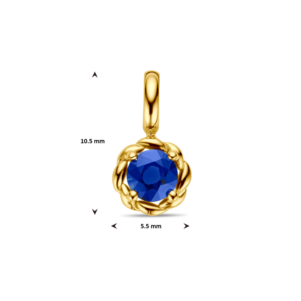 Anhänger Saphir 14K Gelbgold