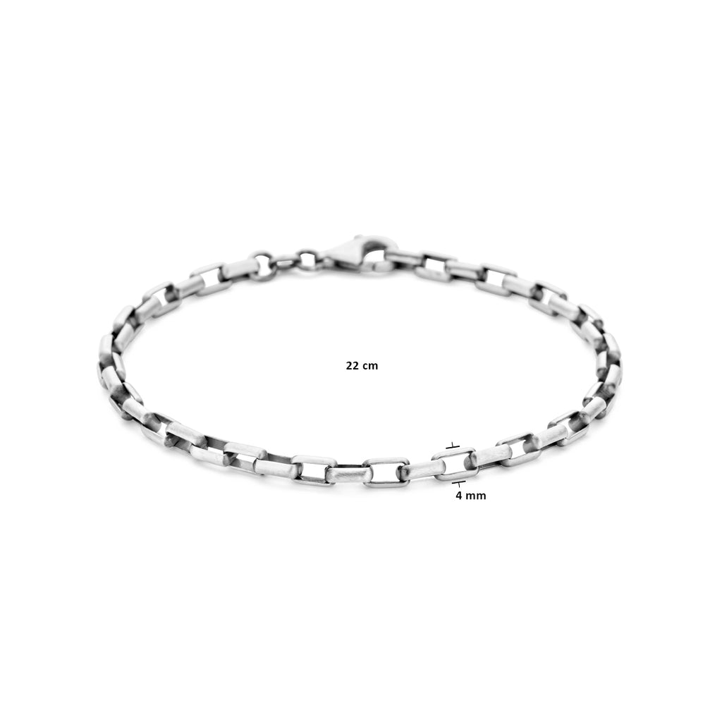 Armband Oxi 4,0 mm Silber oxidiert