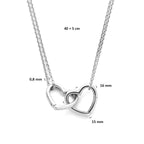 forever connected Collier 40 + 5 cm Silber rhodiniert