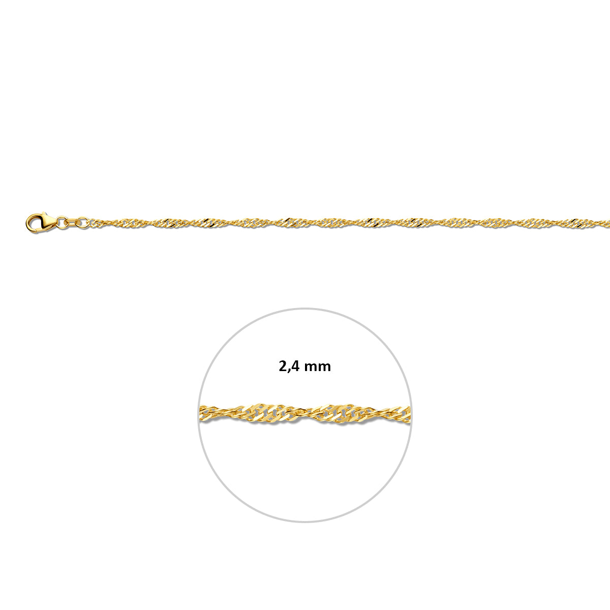 9k singapore 2,4 mm 9K geel