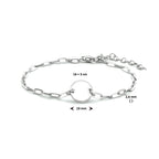 Armband rund 16 + 3 cm Silber rhodiniert