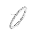 Ring Zirkonia Silber rhodiniert