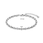 Armband Zirkonia 17 + 3 cm Silber rhodiniert