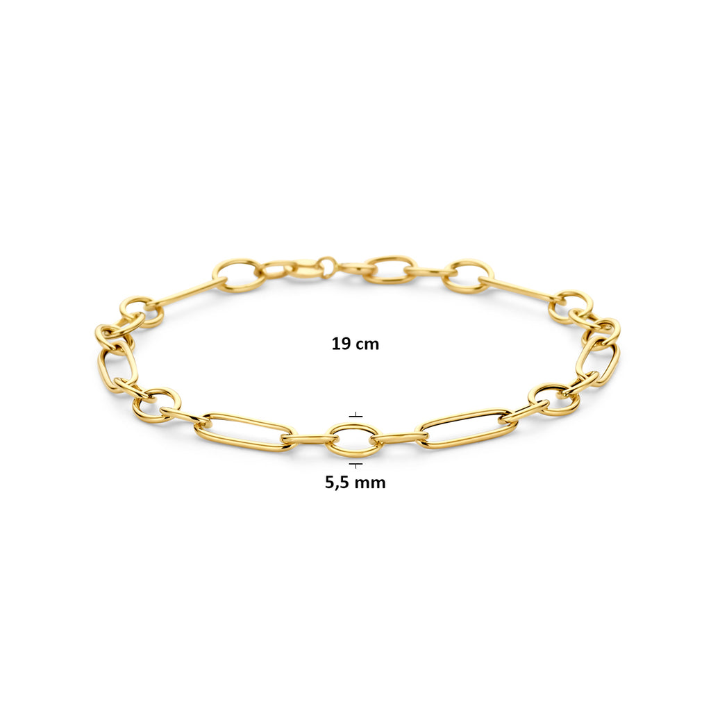 armband 5,5 mm 19 cm 14K geelgoud