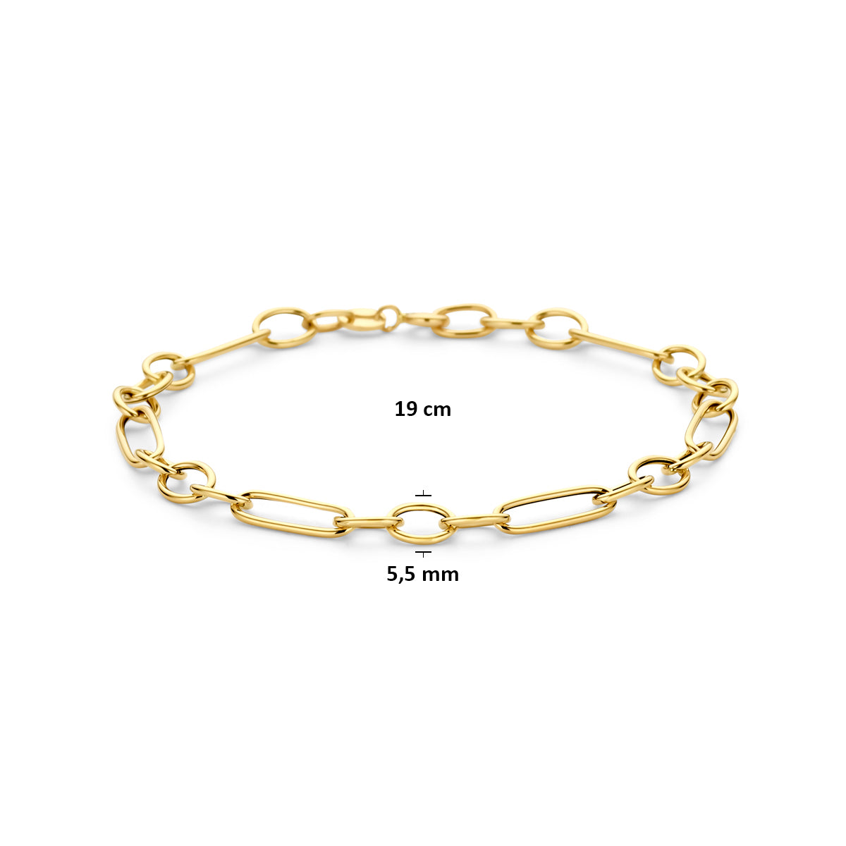 armband 5,5 mm 19 cm 14K geelgoud